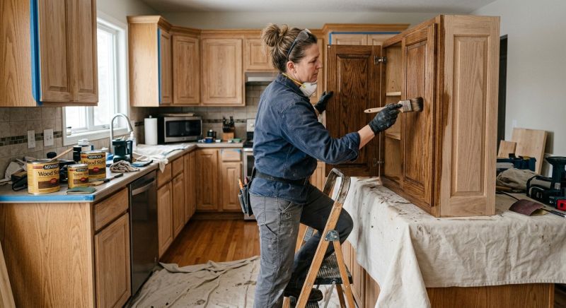 Cabinet Staining Service in Carmel, IN