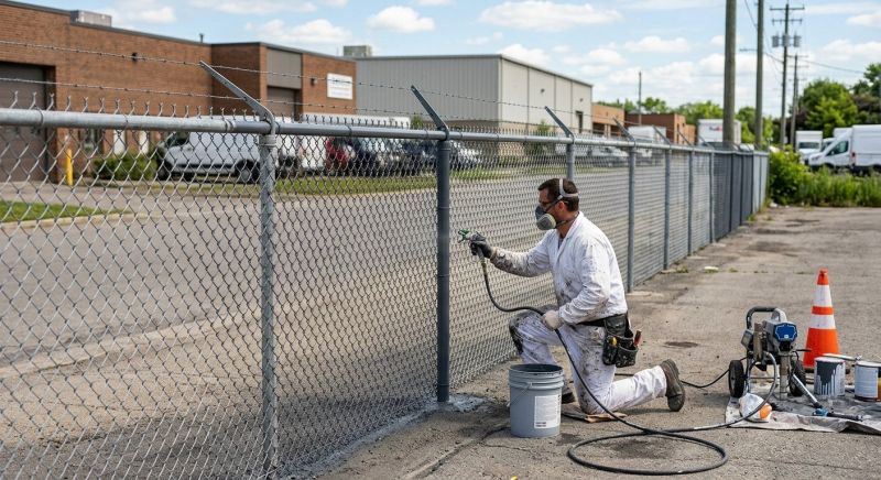 Commercial Fence Painting in Boulder, CO