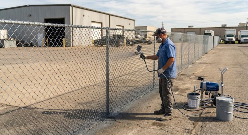 Commercial Fence Painting in Arvada, CO