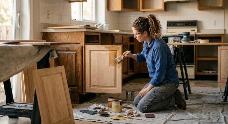 Cupboard Refinishing in Bloomington, IN