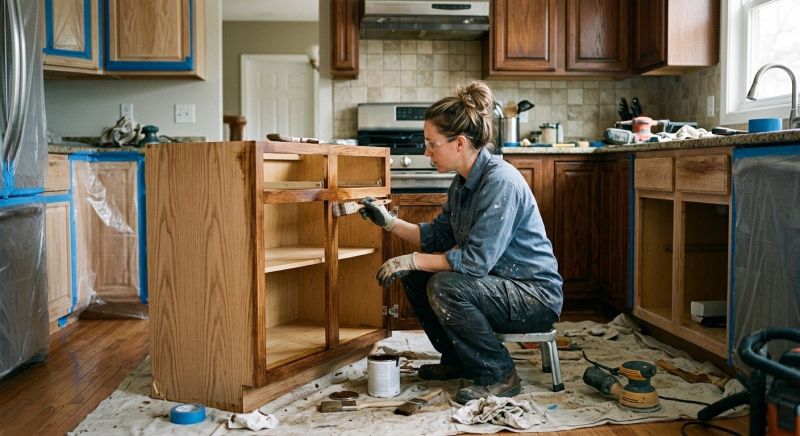 Kitchen Cabinet Refinishing in Bloomington, IN