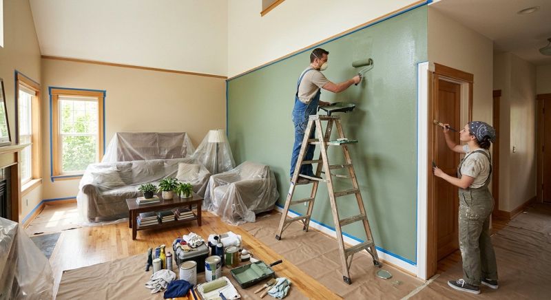 Living Room Painting in Waco, TX
