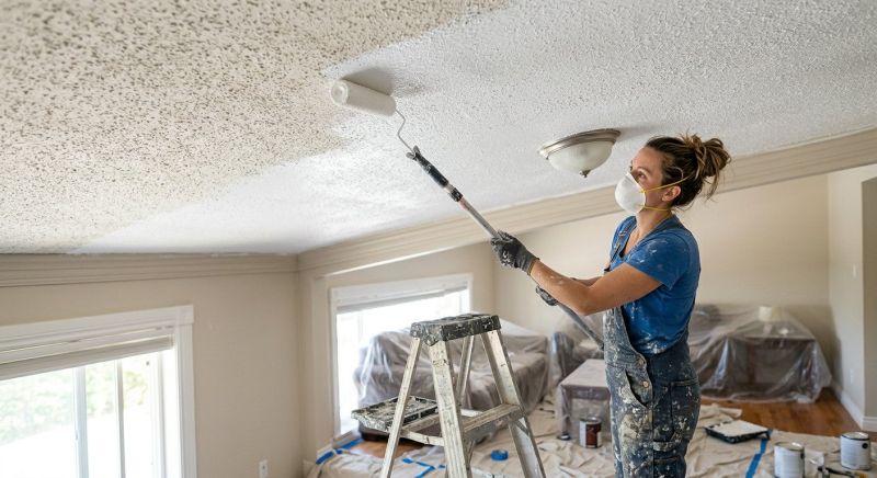 Stucco Ceiling Painting in Waco, TX