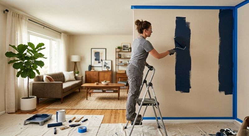 Accent Wall Painting in Waco, TX