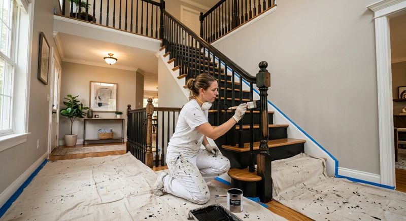 Banister Painting in Waco, TX