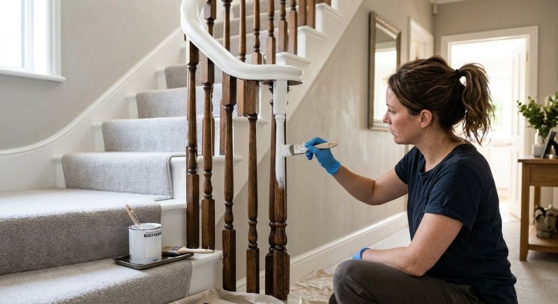 Banister Painting in Waco, TX