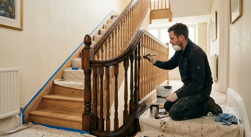 Banister Painting in Waco, TX