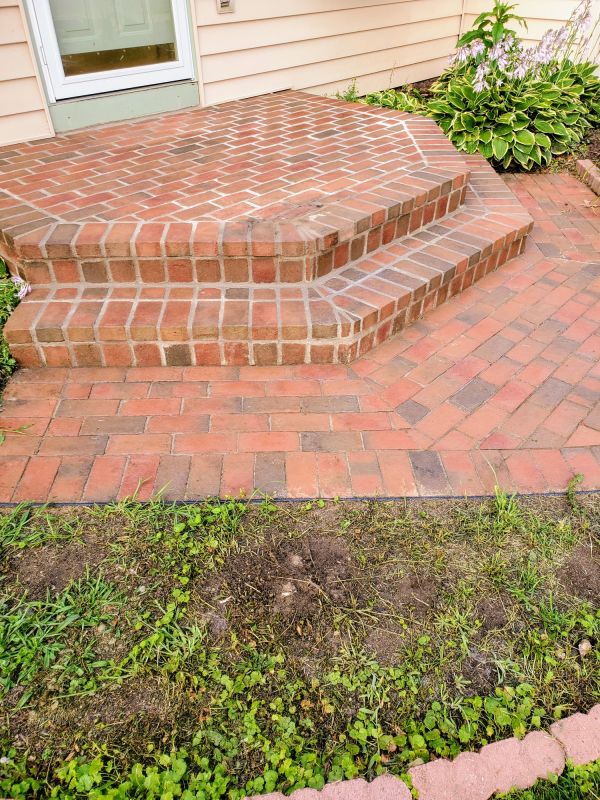 Brick Staining in Spring