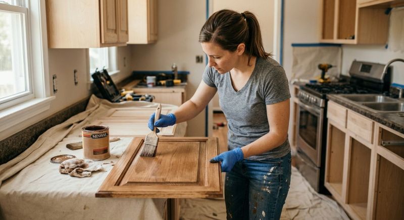 Cabinet Staining Service in Carmel, IN