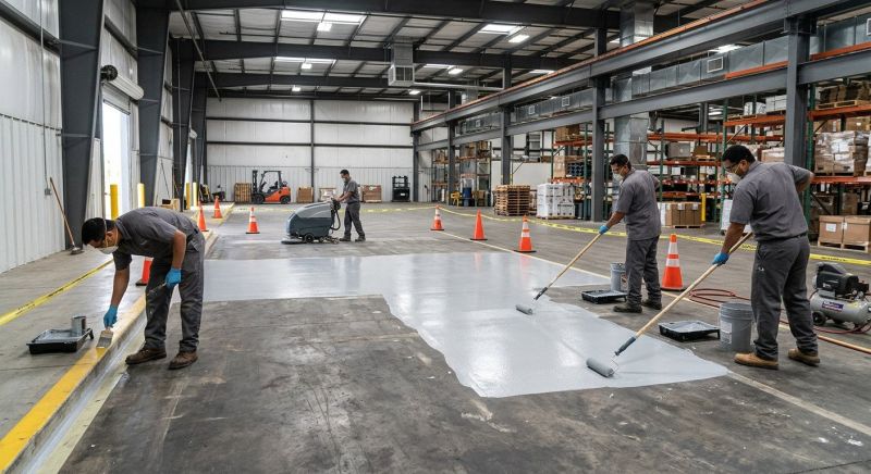 Commercial Concrete Painting in Longmont, CO