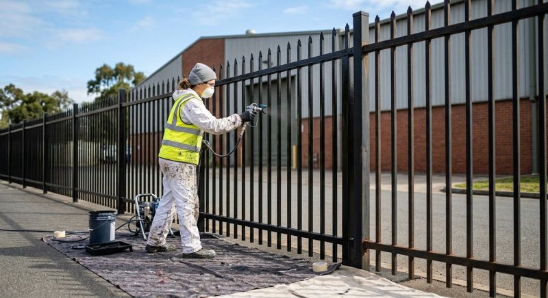 Commercial Fence Painting in Arvada, CO