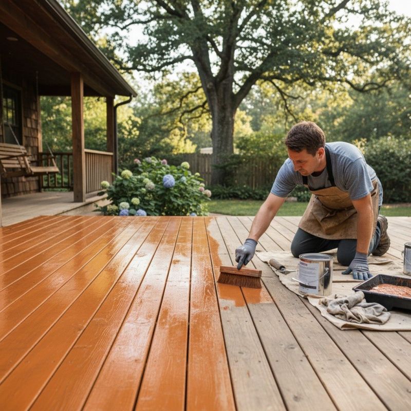 Deck Posts Painting in Waco, TX
