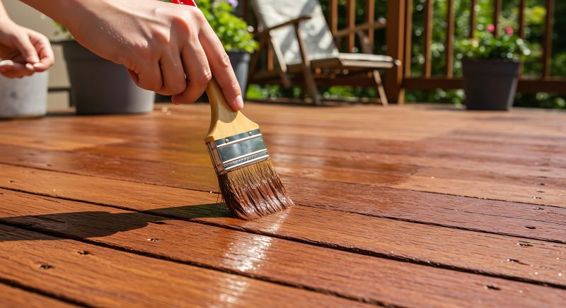 Deck Rail Staining in Waco, TX