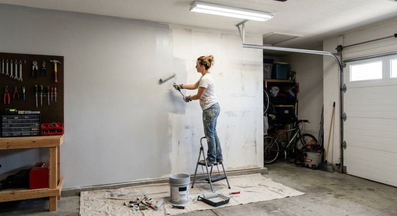 Interior Garage Painting in Waco, TX