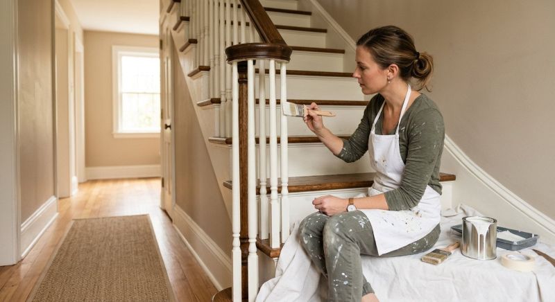Interior Steps Painting in Waco, TX