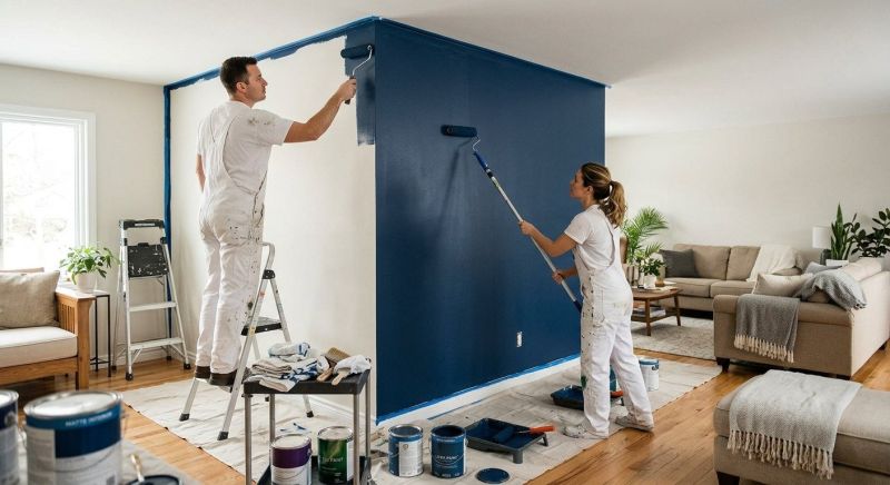 Living Room Painting in Waco, TX