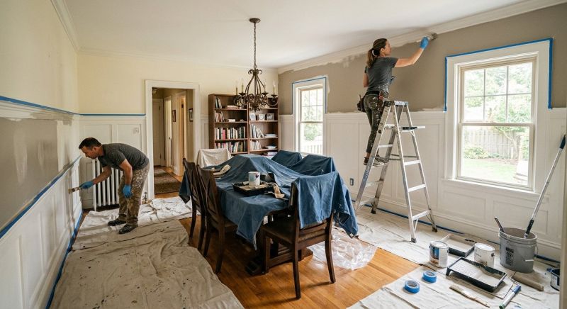 Living Room Painting in Waco, TX