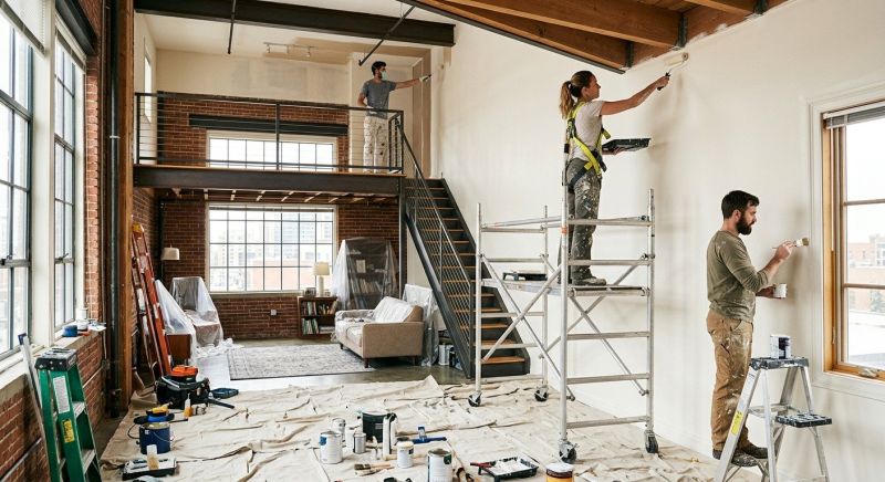 Loft Painting in Waco, TX
