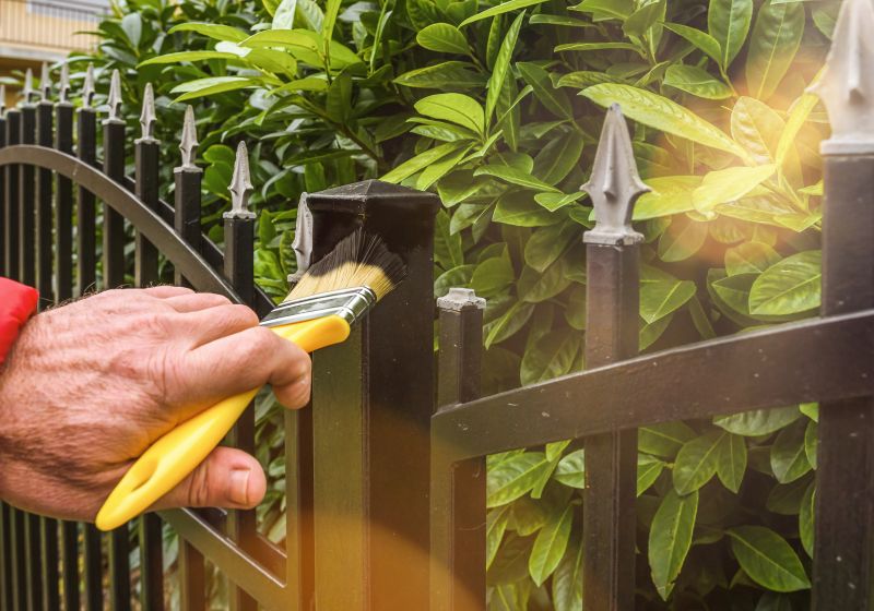 Metal Fence Painting in Waco, TX