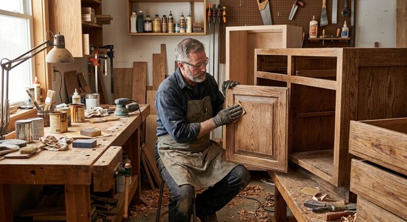 Oak Cabinet Refinishing in Cincinnati, OH