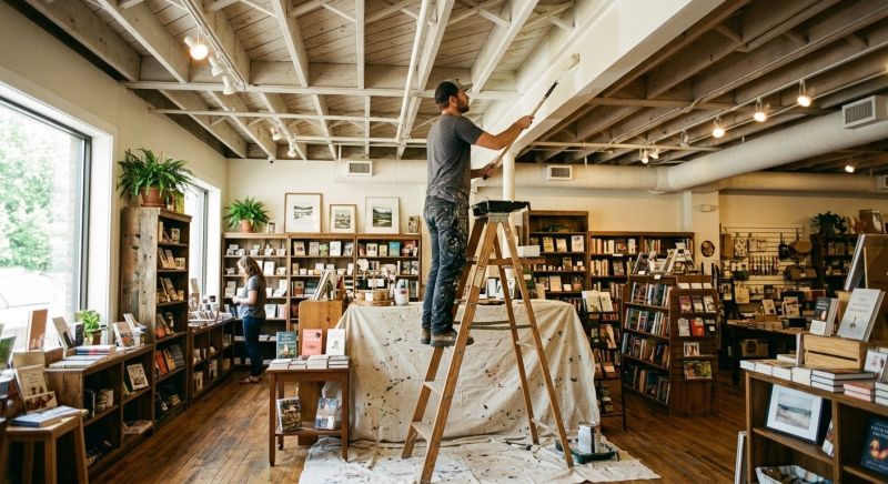 Retail Ceiling Painting in Longmont, CO